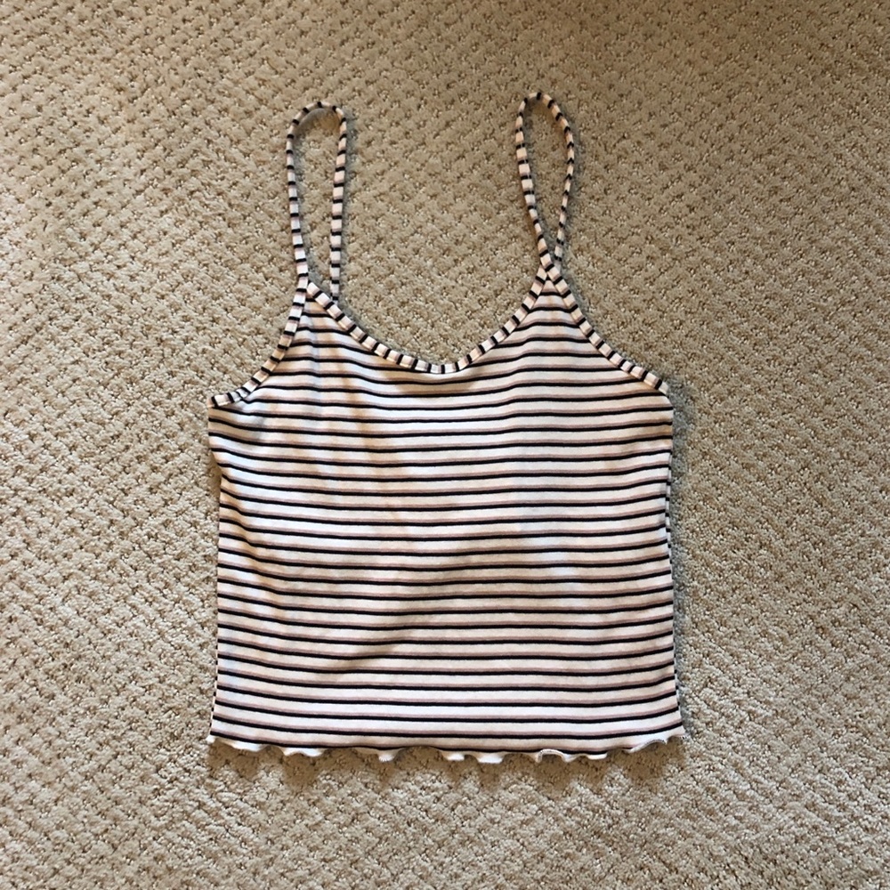 F21 NWT striped crop top